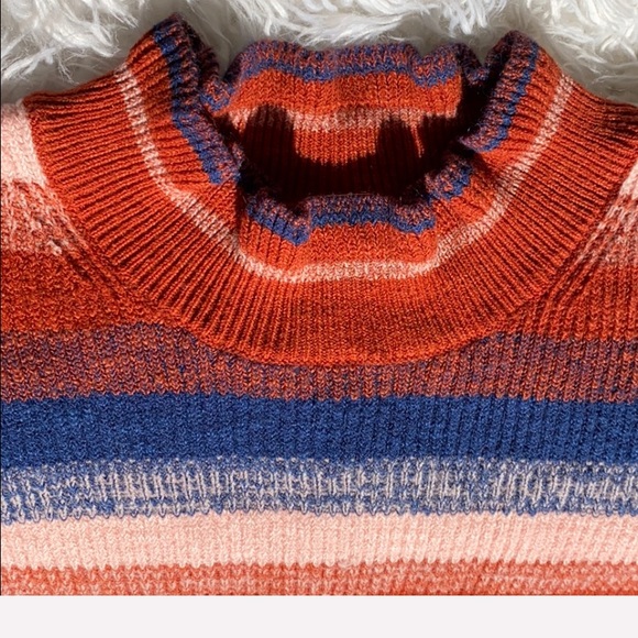 NWT Free People Best Intentions Striped Half Sleeve Sweater Shirt Size L - Picture 9 of 16